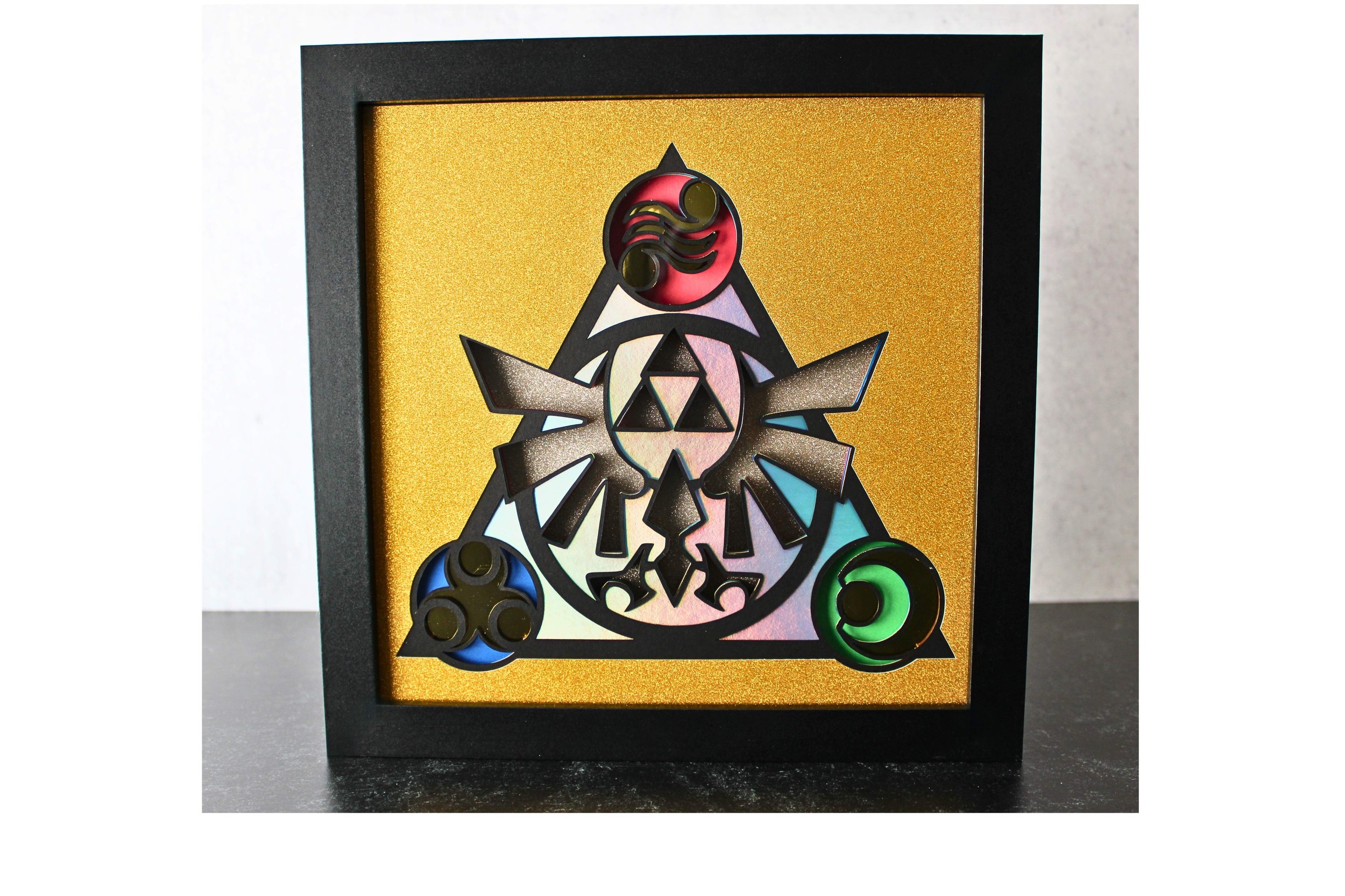 Zelda Triforce Layered Pop Art - Iconic Gaming Decor — Pop Art